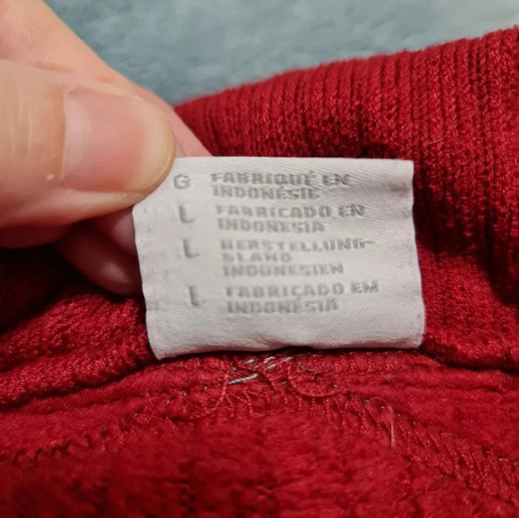 Columbia Sweater Men's Large Maroon Red Grey Bulkhead Drop Zip - Picture 5 of 8